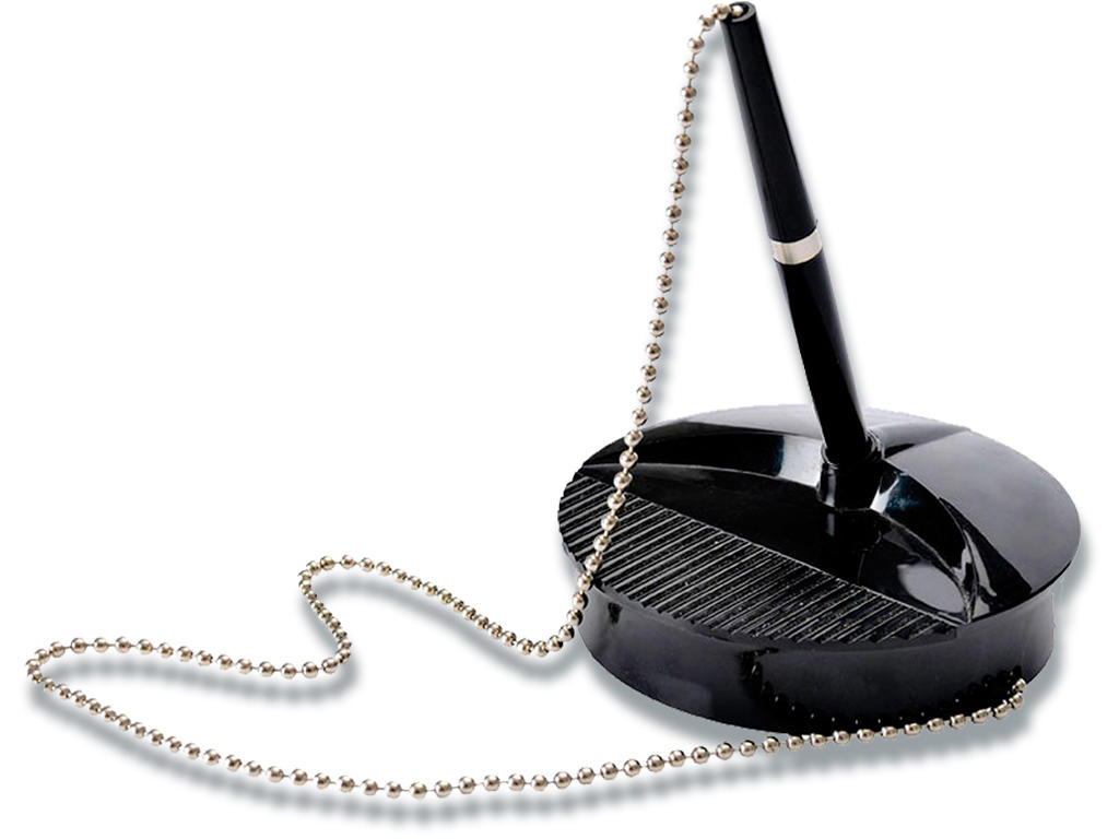 Kuglepen, Medium, Sort, 1 stk, Fellowes Counter desk 