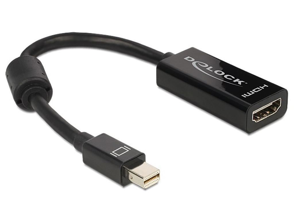 DeLOCK Adapter mini Displayport / HDMI 0,18 m HDMI Type A (Standard) Sort