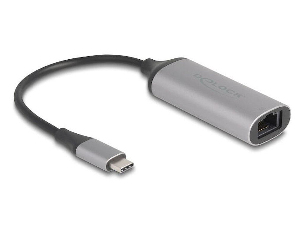 DeLOCK 81570 kabel kønsskifter USB Type-C RJ-45 Anthracit