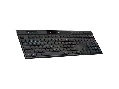 Corsair K100 AIR tastatur Spil USB + RF Wireless + Bluetooth QWERTY Nordisk Sort