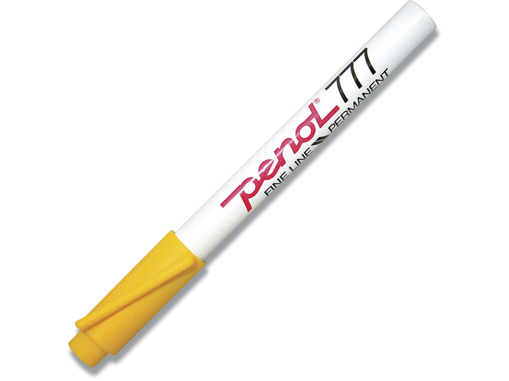 Marker Penol 777 gul 1,0mm rund spids permanent vandfast