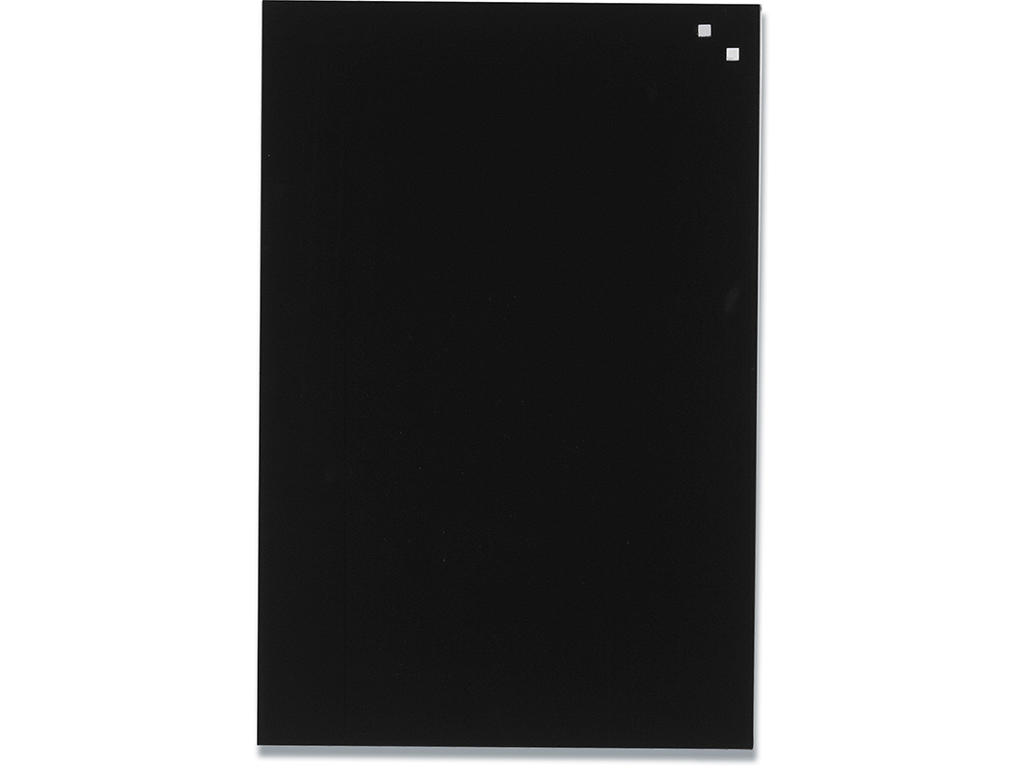 Glastavle, Magnetisk, 40x60 cm, Sort, Naga 