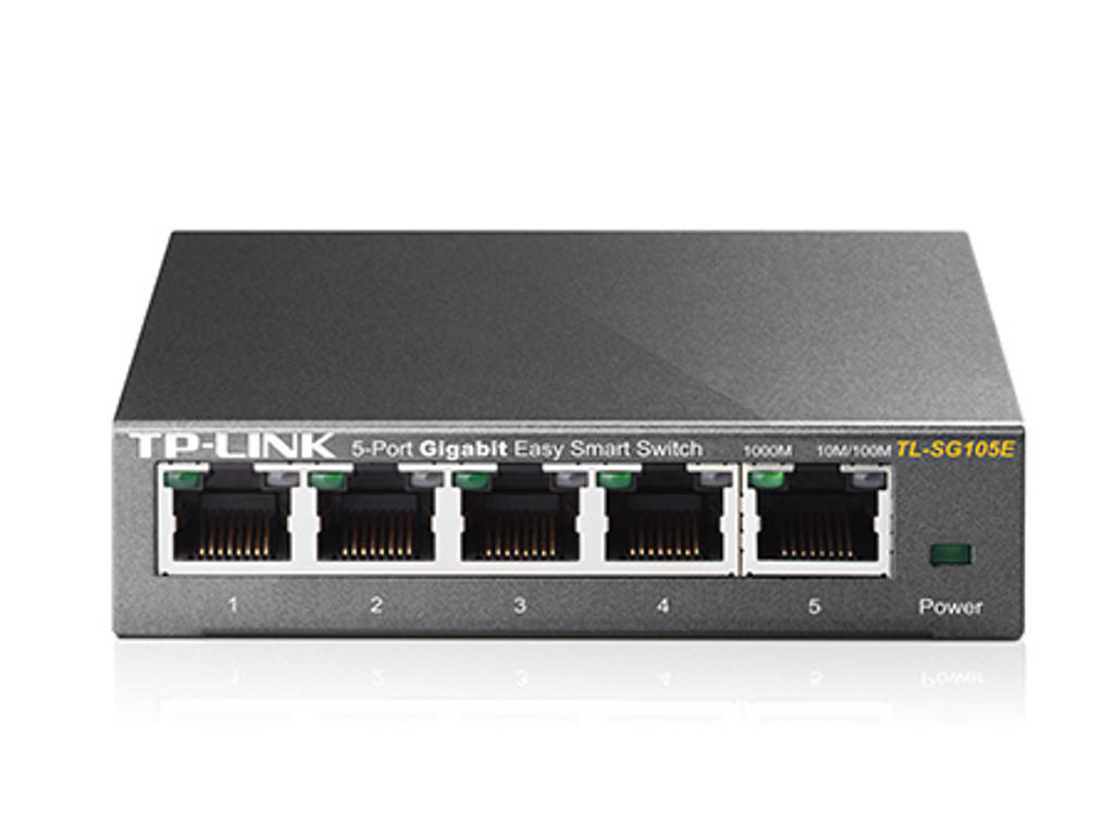 TP-Link TL-SG105E netværksswitch Administreret L2 Gigabit Ethernet (10/100/1000) Sort