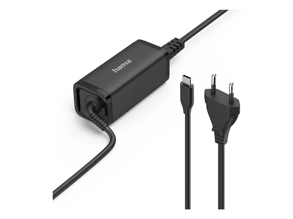 Hama 00200023 strømadapter og vekselret Indendørs 65 W Sort