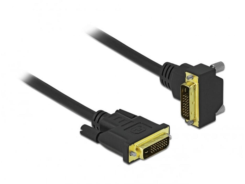 DeLOCK 85896 DVI kabel 5 m DVI-D Sort