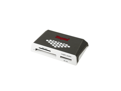 Kingston Technology USB 3.0 High-Speed Media Reader kortlæser USB 3.2 Gen 1 (3.1 Gen 1) Grå, Hvid