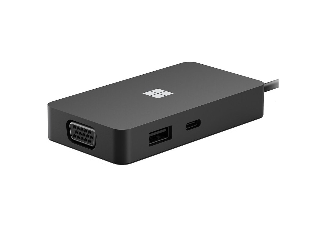 Microsoft USB-C Travel Hub Black USB grafisk adapter Sort