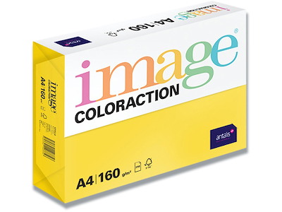 Kopipapir, Sevilla Dark Yellow, Farvenr IG50, A4, Image ColorAction 160 g/m² 