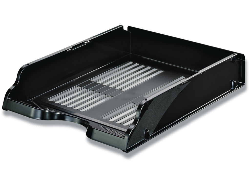 Brevbakke, Sort, A4, Udvendig: B26xH7.6xD33.6 cm, Esselte Transit 