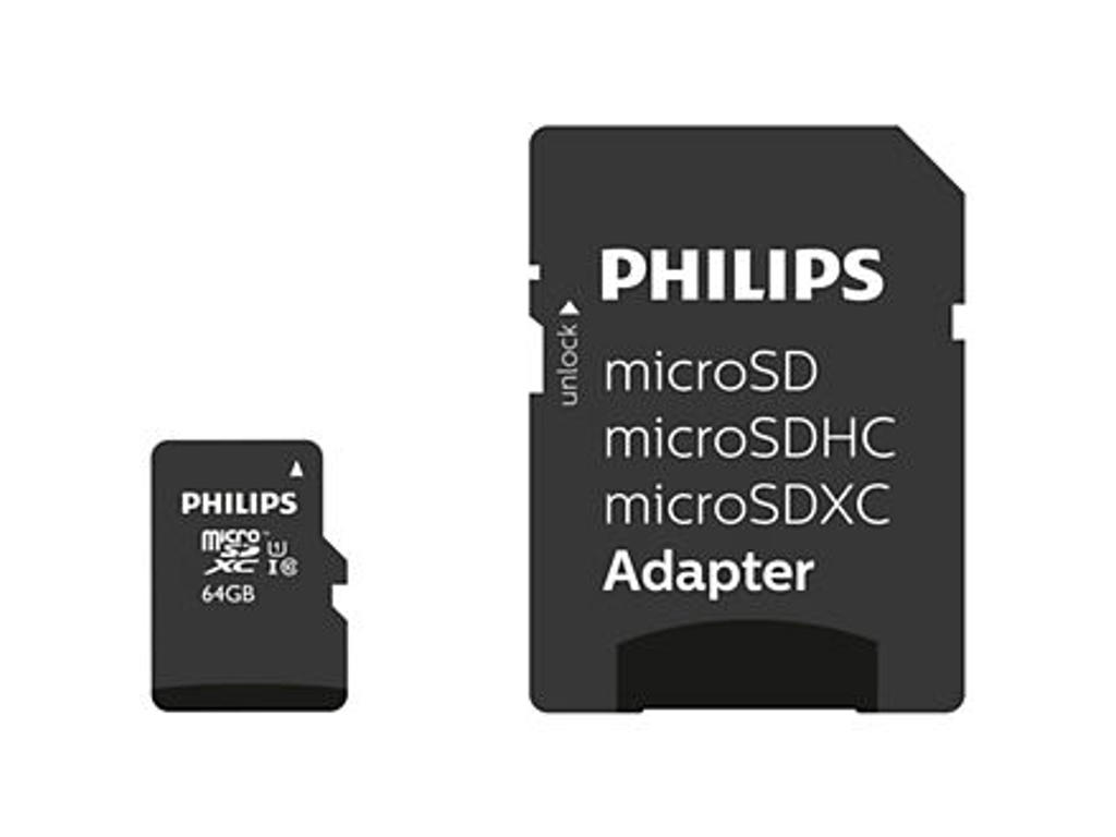 Philips FM64MP45B/00 hukommelseskort 64 GB MicroSDXC UHS-I Klasse 10