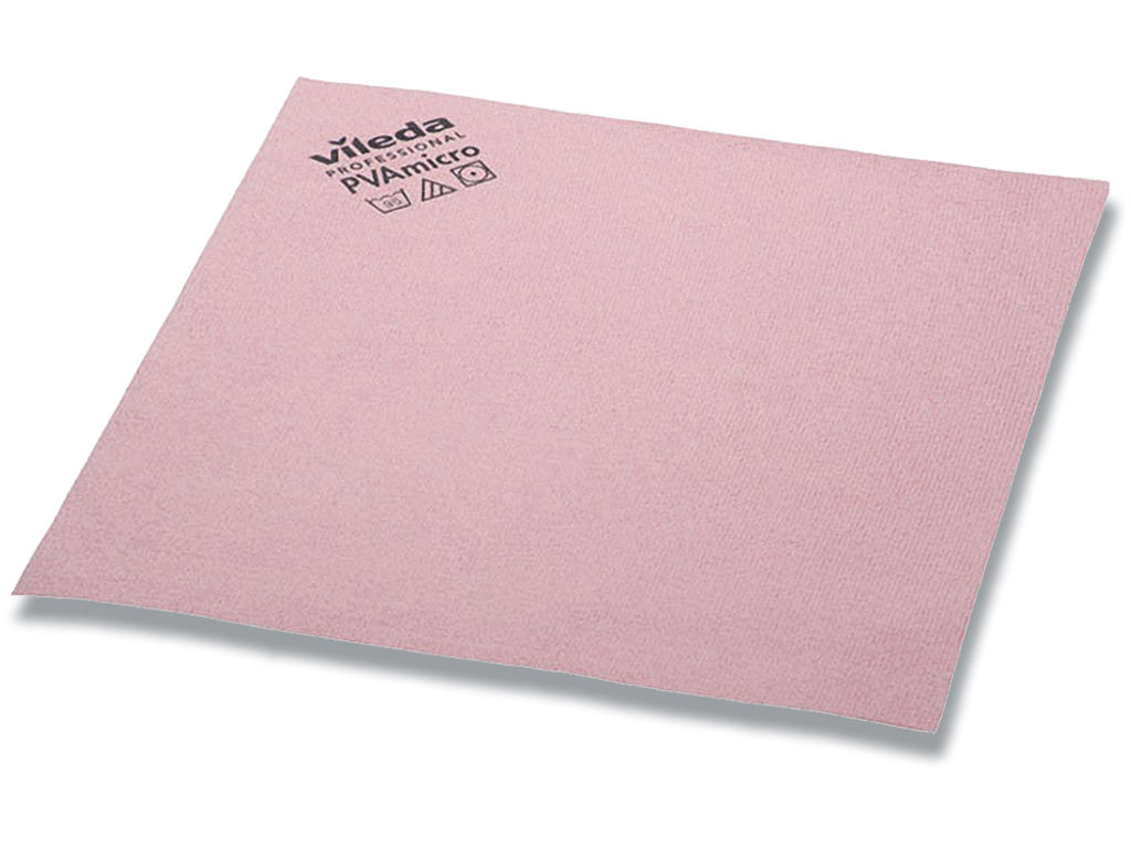 Microfiberklud, 38x35 cm, Rød, 5 stk, Vileda PVAmicro