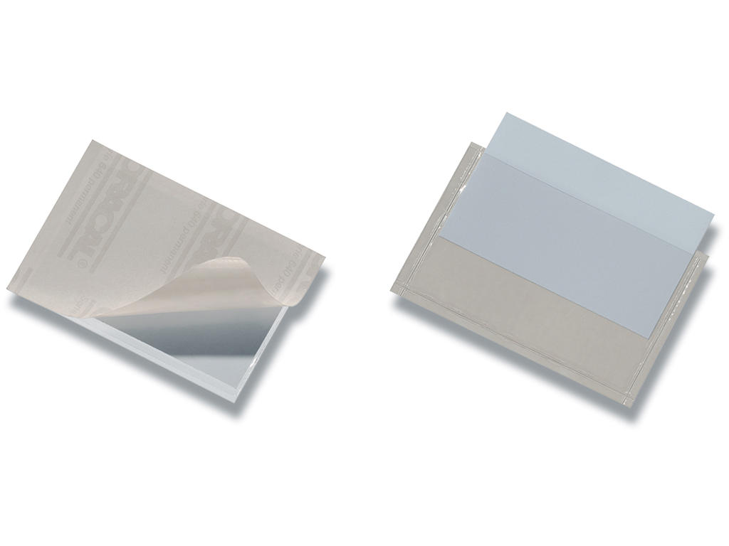 Visitkortlomme 90x57mm selvklæb.m/topåbning 10 stk