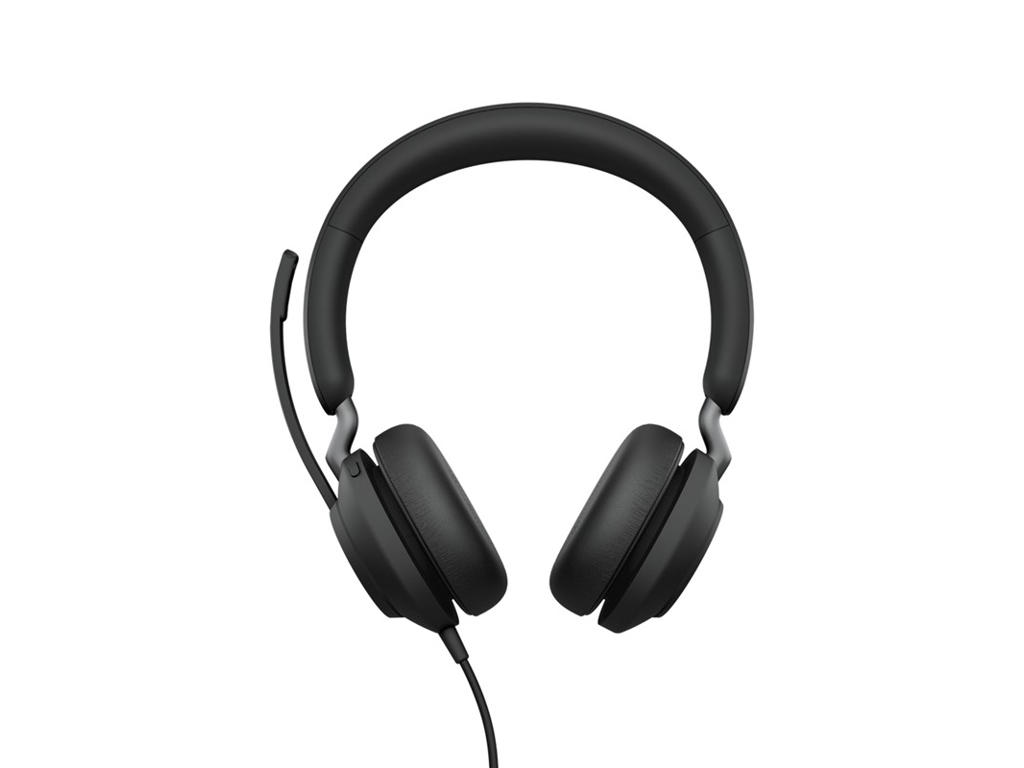 Jabra Evolve2 40 Headset Ledningsført Kontor/Callcenter USB Type-A Bluetooth Sort
