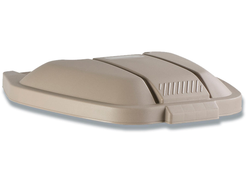 Låg til affaldsspand, Beige, Firkantet, Rubbermaid Container 