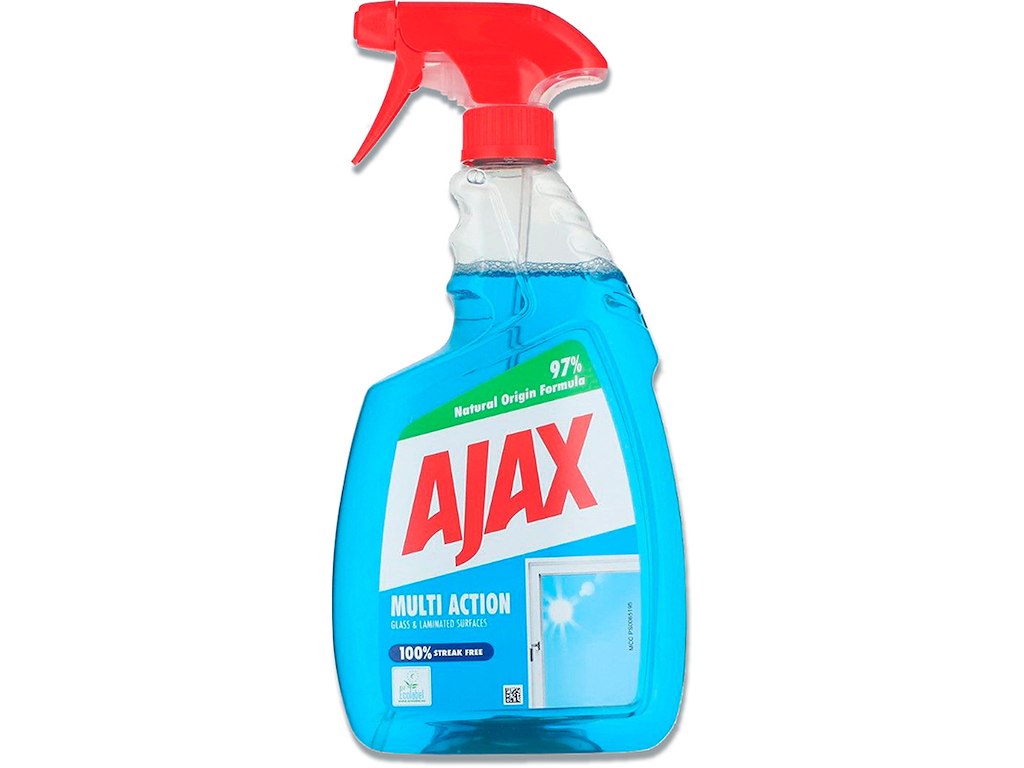 Glasrens, Klar-til-brug, Spray, 750 ml, Ajax Multi Action Glas