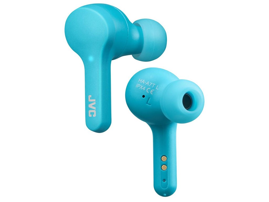 JVC HA-A7T-AN Headset True Wireless Stereo (TWS) I ørerne Opkald/musik Micro-USB Bluetooth Blå