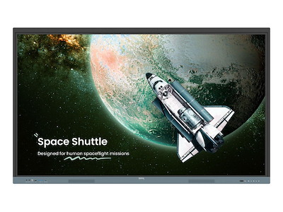 BenQ 9H.F9FTK.DE8 skilte display Interaktivt fladpanel 190,5 cm (75") 450 cd/m² 4K Ultra HD Sort, Grå Berøringsskærm Indbygget processer Android