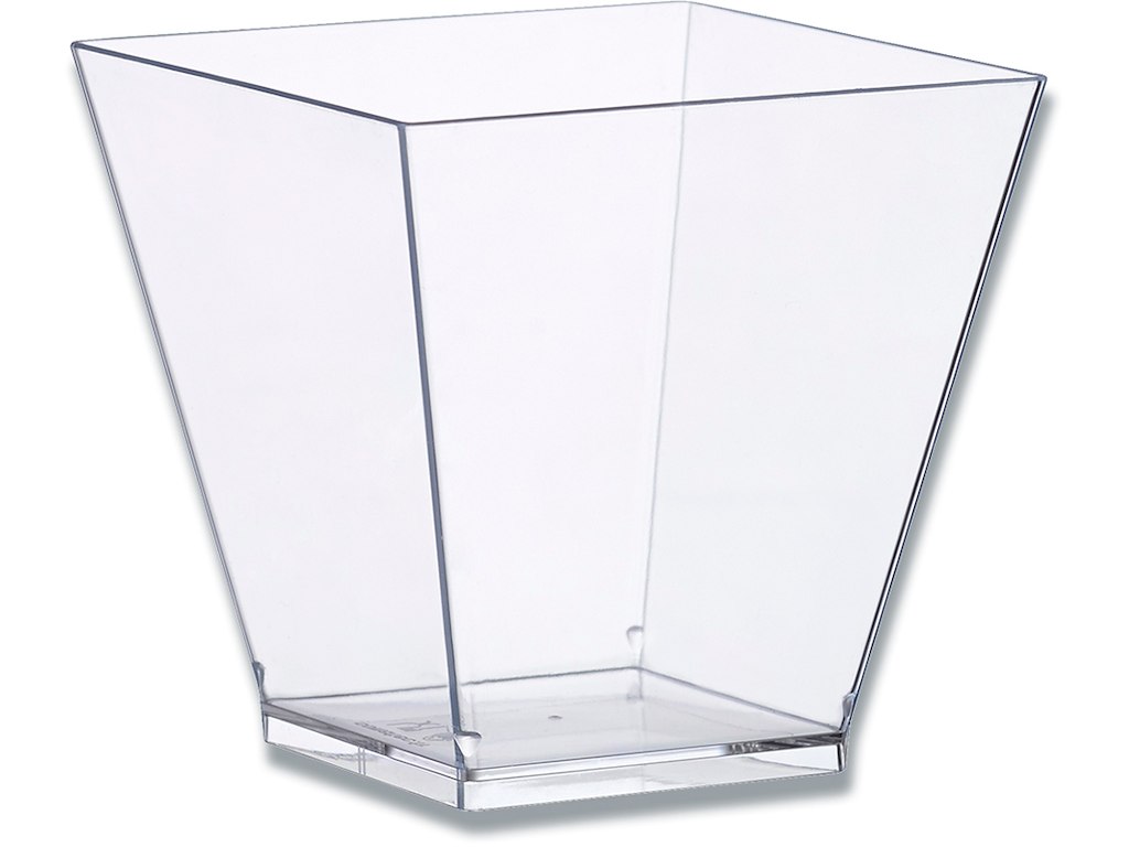 Dessertbæger, Firkantet, 220 ml, 7.2x7.2x7.2 cm, 400 stk, Kova