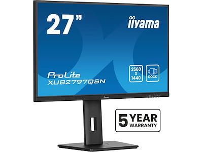 iiyama ProLite XUB2797QSN-B2 computerskærm 68,6 cm (27") 2560 x 1440 pixel Quad HD LED Sort