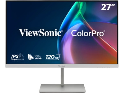 Viewsonic VP Series VP2766-2K-W computerskærm 68,6 cm (27") 2560 x 1440 pixel Quad HD LED Hvid, Sølv