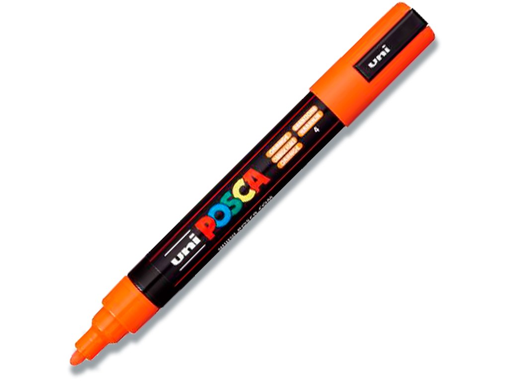 Paint marker, 1.8-2.5 mm, Orange, Rund spids, uni Posca PC-5M