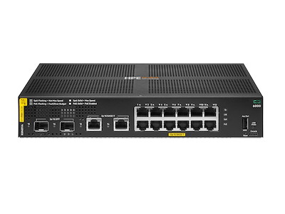 HPE Aruba Networking CX 6000 12G Class4 PoE 2G/2SFP 139W Switch Administreret L3 Gigabit Ethernet (10/100/1000) Strøm over Ethernet (PoE) 1U