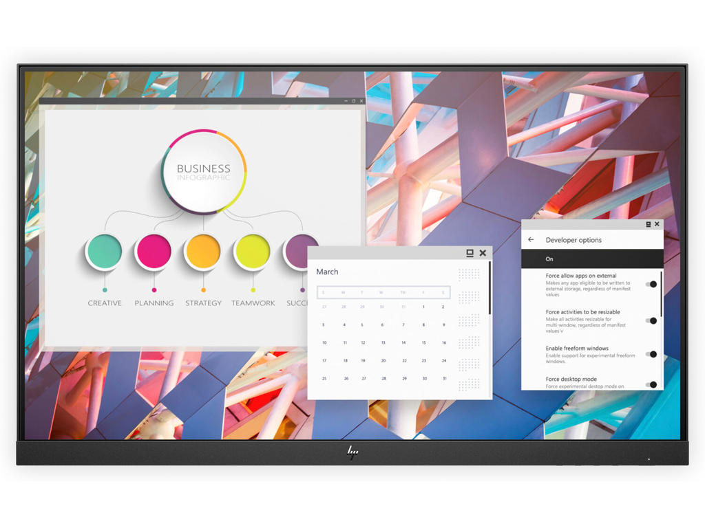 HP E24 G4 computerskærm 60,5 cm (23.8") 1920 x 1080 pixel Fuld HD Sort, Sølv