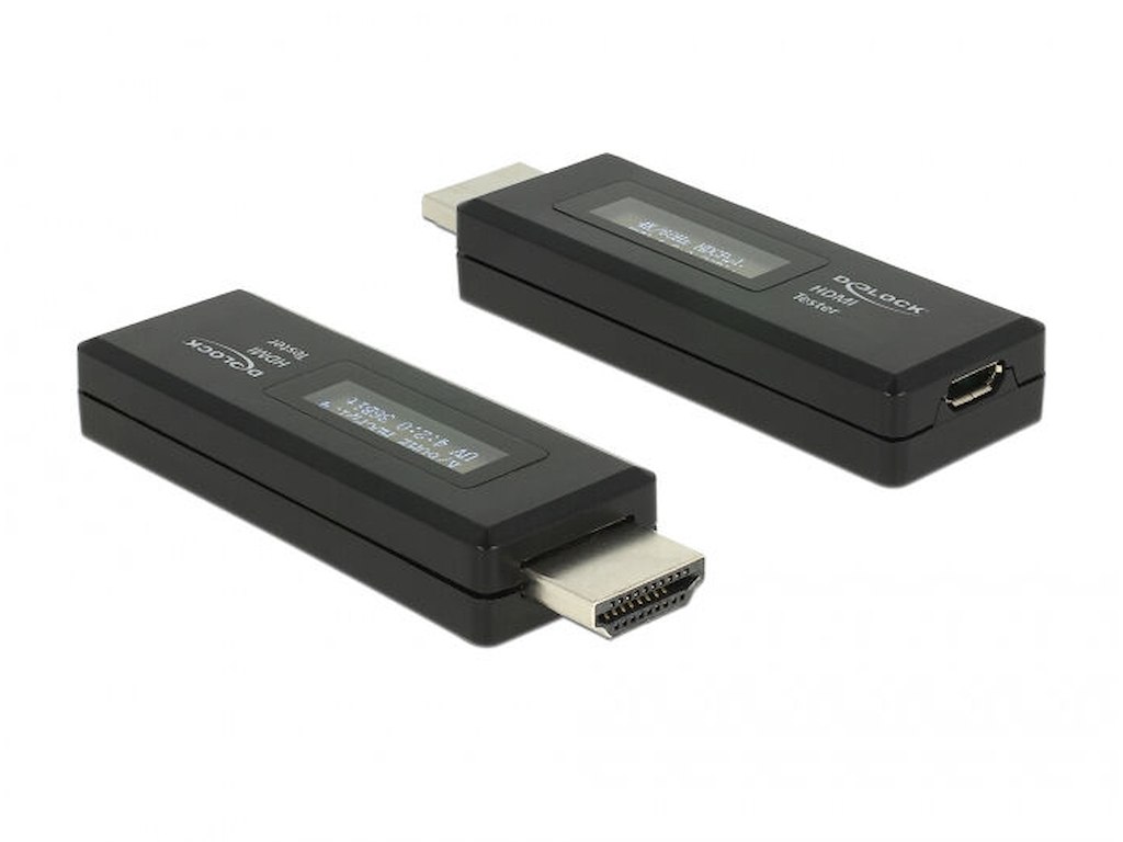 DeLOCK 63327 cable gender changer HDMI-A 19 pin USB Type Micro-B Black