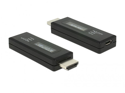 DeLOCK 63327 cable gender changer HDMI-A 19 pin USB Type Micro-B Black