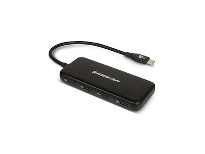 iogear GUH3C4C interface hub USB 3.2 Gen 2 (3.1 Gen 2) Type-C 10000 Mbit/s Sort