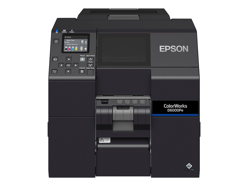 Epson ColorWorks D6000Pe etiketprinter Termisk overførsel Farve 1200 x 1200 dpi 119 mm/sek. Ledningsført Ethernet LAN