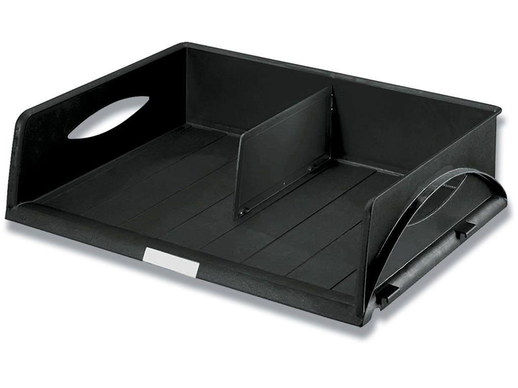 Brevbakke, Sort, A3, 2 rums, Leitz Sorty Jumbo