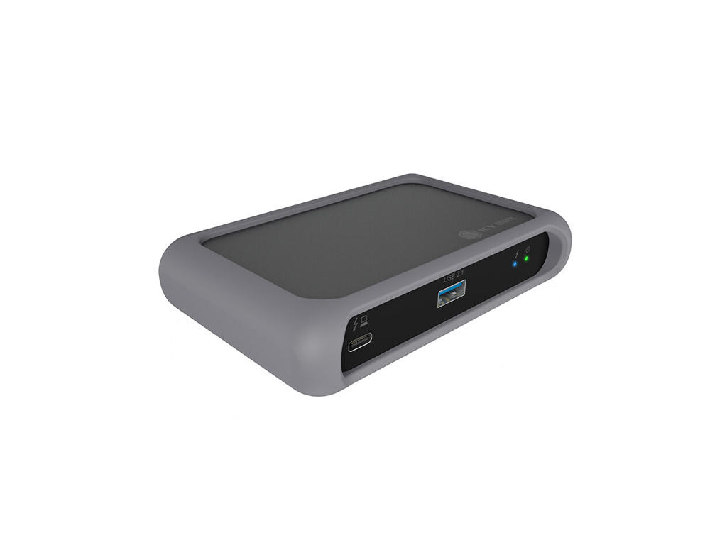 ICY BOX IB-HUB801-TB4 Thunderbolt 4 40000 Mbit/s Anthracit, Sort