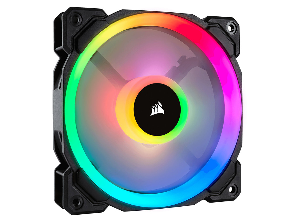 Corsair LL120 RGB Computerkabinet Ventilator 12 cm Sort, Hvid