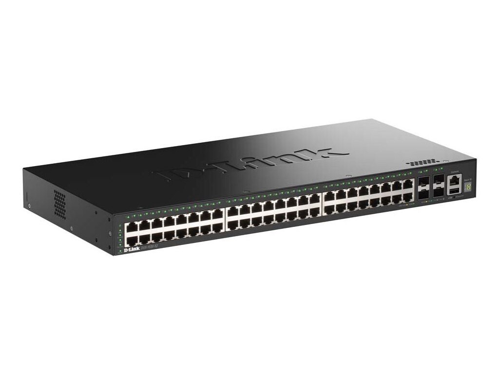 D-Link DGS-1530-52/E netværksswitch Administreret L2 Gigabit Ethernet (10/100/1000) Sort