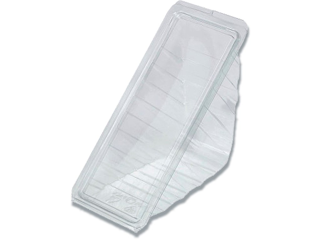 Sandwichbakke, Med låg, 4-lags, APET, 185x78x85mm, 500 stk