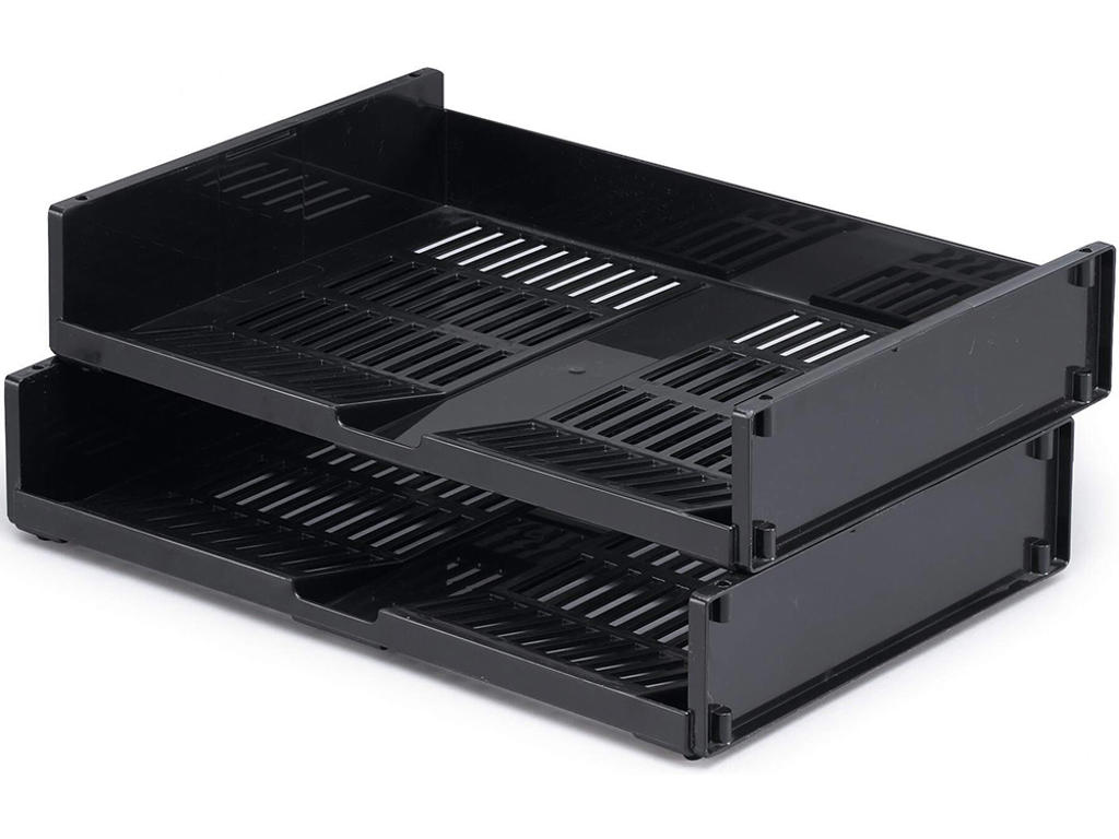 Brevbakke, Sort, A4, Udvendig: B34.0xH6.7xD23.3 cm, Durable OPTIMO