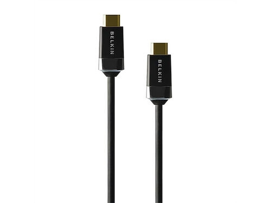Belkin HDMI A - HDMI A, 2m HDMI-kabel HDMI Type A (Standard) Sort