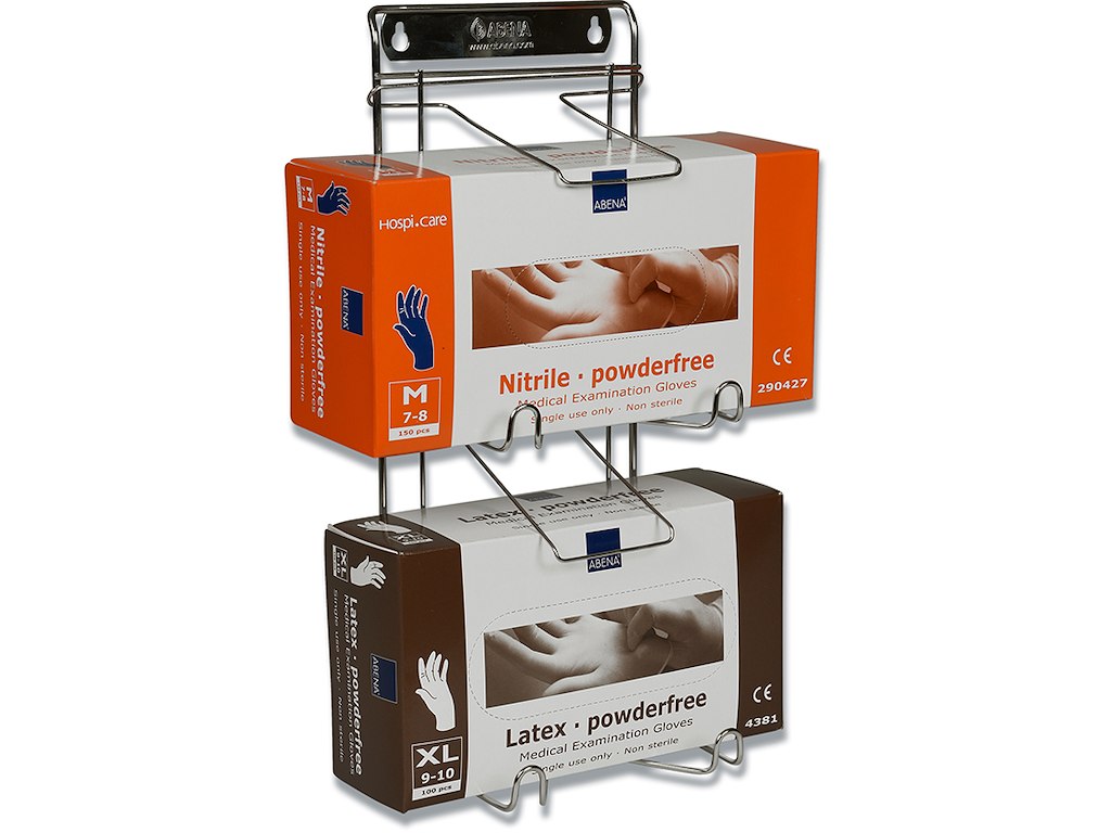 Handskestativ, Til 2 æsker, Sælges uden æsker, Abena