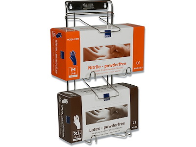 Handskestativ, Til 2 æsker, Sælges uden æsker, Abena