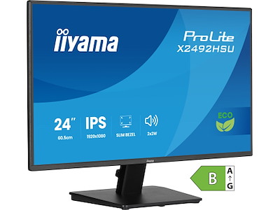 iiyama ProLite X2492HSU-B1 computerskærm 61 cm (24") 1920 x 1080 pixel Fuld HD LED Sort