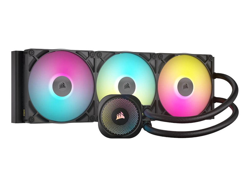 Corsair iCUE LINK TITAN 420 RX RGB Processor Alt-i-en væskekøler 14 cm Sort 1 stk