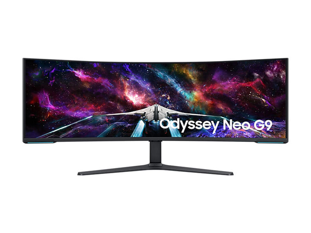 Samsung G95NC LED display 144,8 cm (57") 7680 x 2160 pixel Dual UHD QLED Hvid