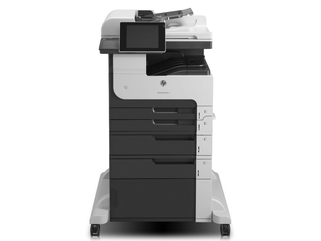 HP LaserJet Enterprise M725f Multifunction Sort og hvid Printer, Kun ethernet; Kopimaskine, scanner