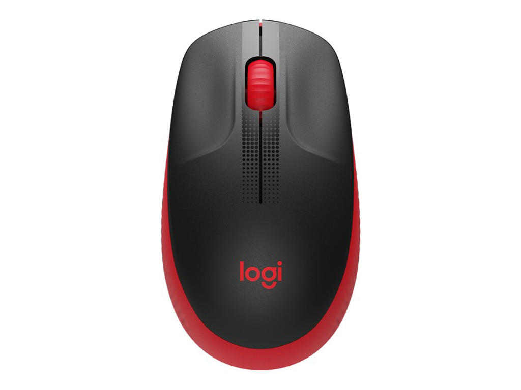 Logitech M190 Full-size wireless mouse, Red