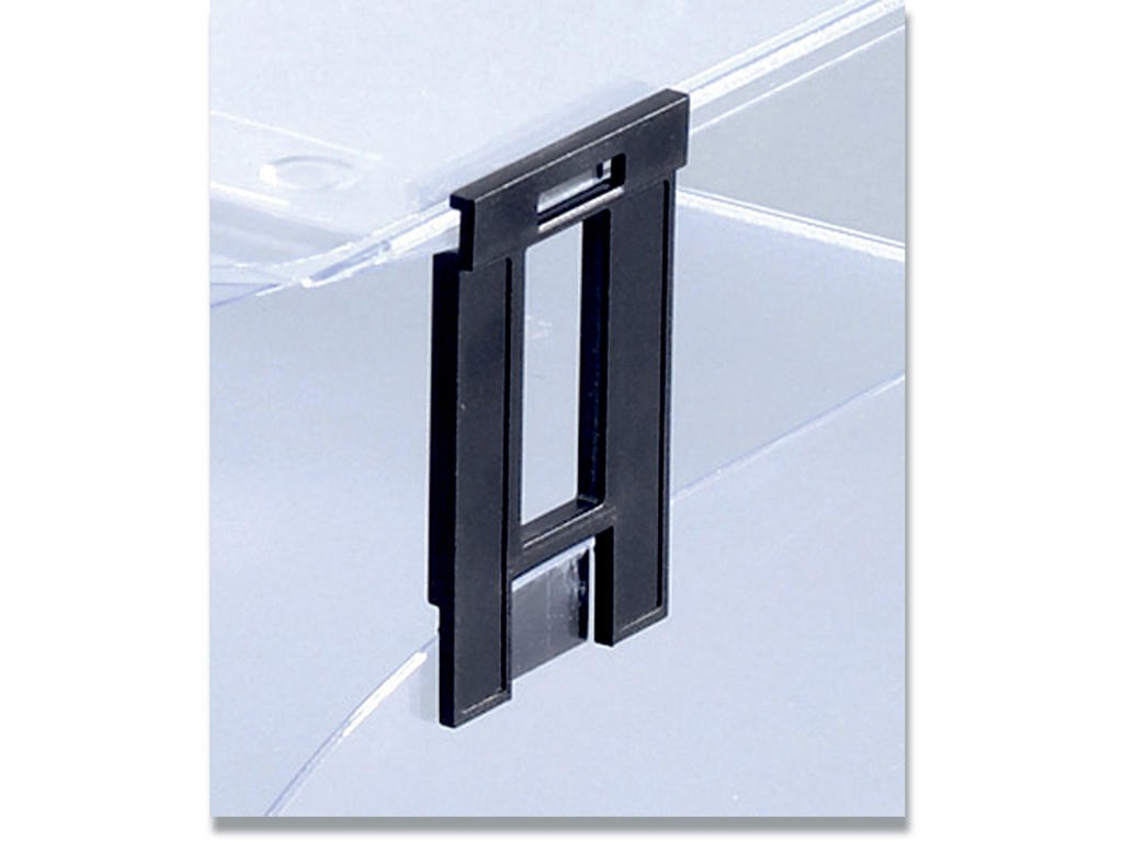 Afstandstykke, Til brevbakker, 4 stk, Sort, Durable BASIC 