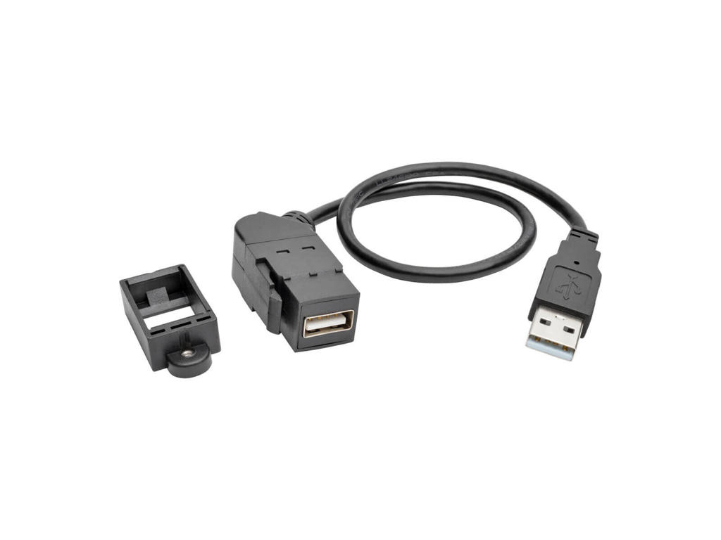 Tripp Lite U024-001-KPA-BK USB-kabel USB 2.0 0,3 m DisplayPort USB A Sort