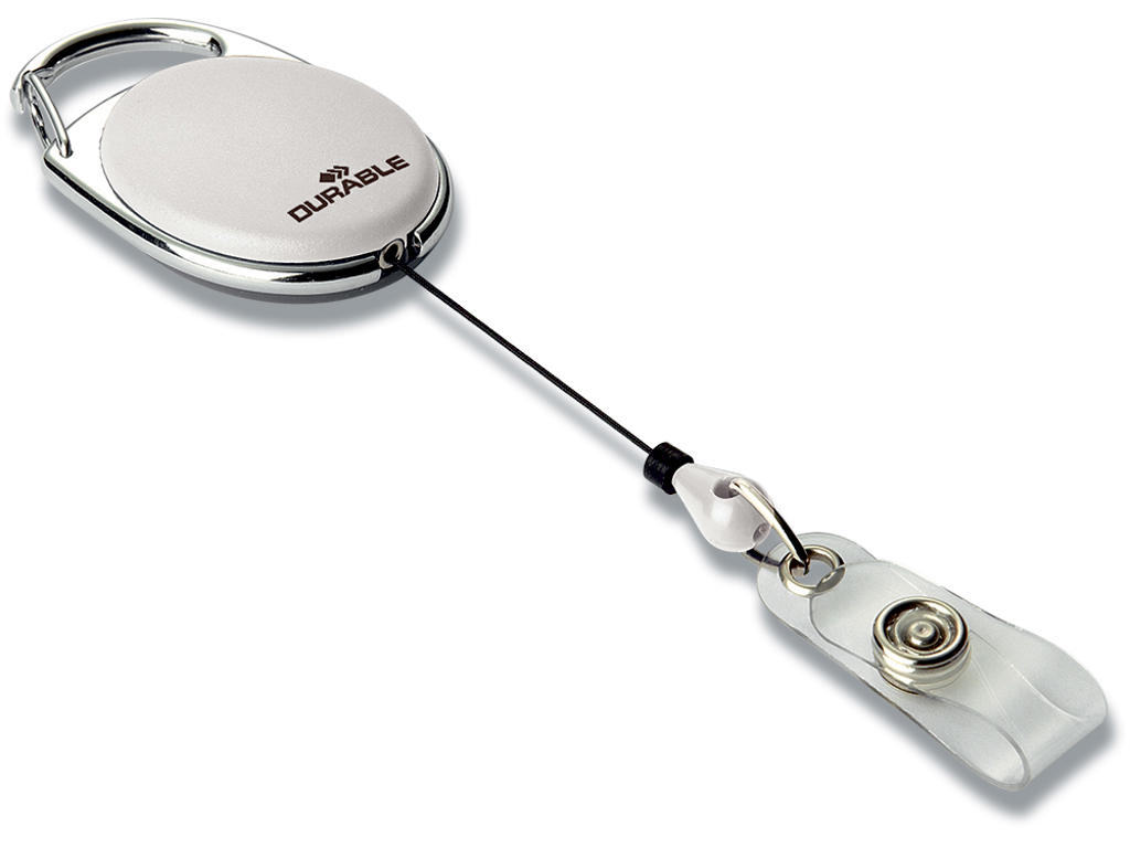 Yoyosnor, Til kort: Stropklemme, Til bærer: Karabinhage, 10 stk, Durable STYLE 