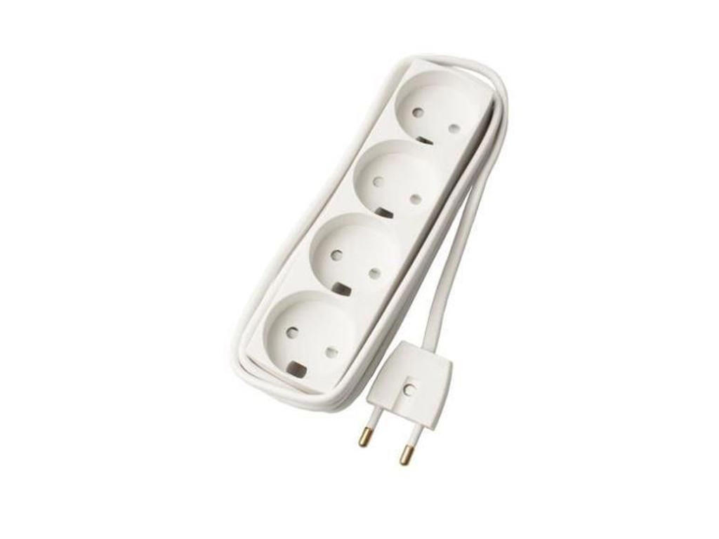 Microconnect GRUELU4H025 stikdåse 5 m 3 AC stikkontakt(er) Hvid