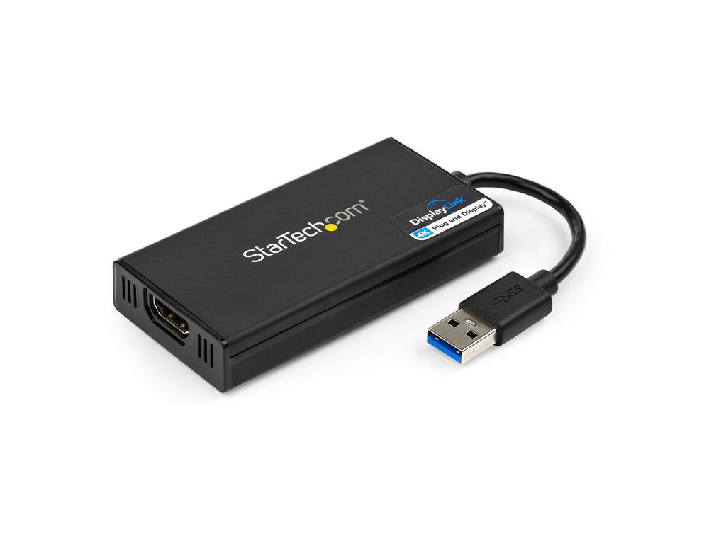 StarTech.com USB32HD4K USB grafisk adapter 3840 x 2160 pixel Sort